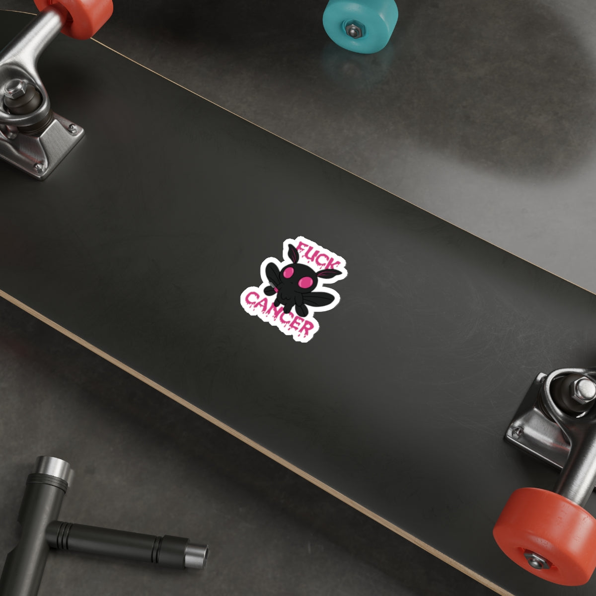 Fuck Cancer Mothman Sticker
