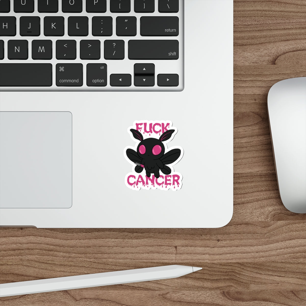 Fuck Cancer Mothman Sticker