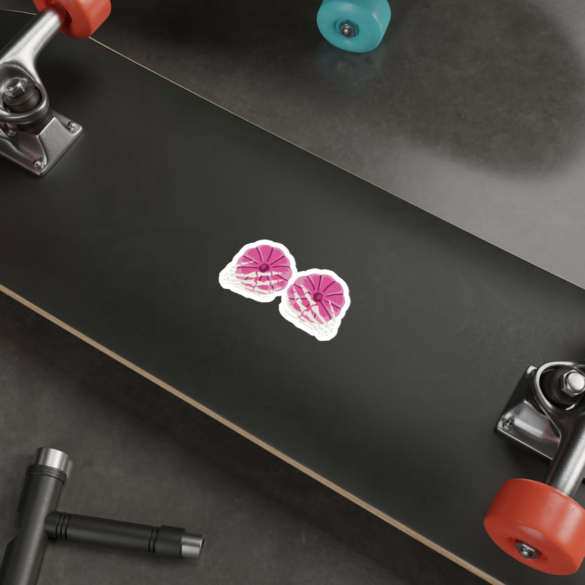 Playful Skeleton Sticker