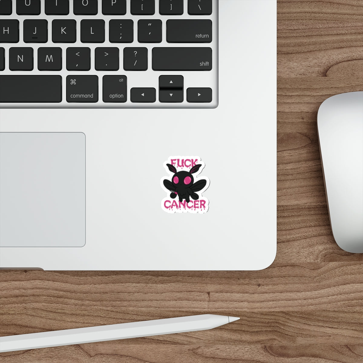 Fuck Cancer Mothman Sticker
