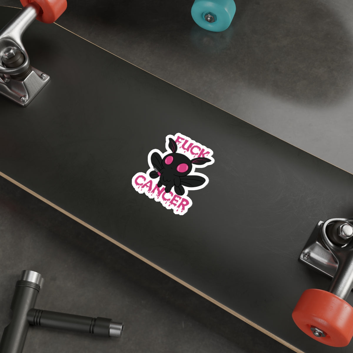 Fuck Cancer Mothman Sticker
